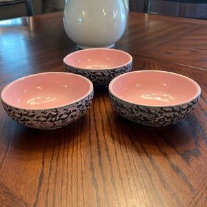 McCoy Pottery Brocade Pattern Cereal/Soup Bowls